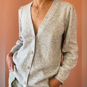 NWT Talbots Jewel Button Shimmer Cardigan Size Medium Retails $149